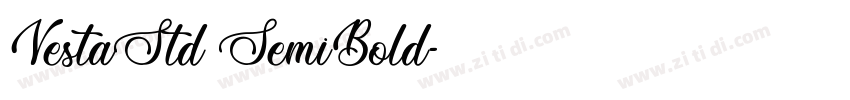 VestaStd SemiBold字体转换